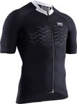 X-Bionic Fahrrad-Shirt The Trick 4.0 Full-Zip Kurzarm schwarz Herren