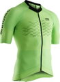 X-Bionic Fahrrad-Shirt Full-Zip The Trick 4.0 Kurzarm limegrün Herren