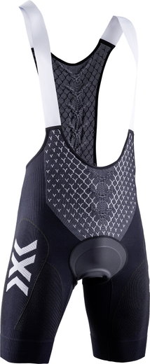 X-Bionic Fahrradhose Bike Twyce 4.0 BIB Short Padded schwarz/weiss Herren
