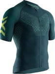 X-Bionic Fahrrad-Shirt Twyce 4.0 Kurzarm-Full-Zip dunkelgrün Herren