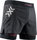 X-Bionic Laufhose Twyce Race 2in1 Short (eingehängte Innenhose) kurz schwarz/rot Herren