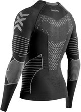 X-Bionic Lauf-Langarmshirt Twyce Run Shirt LS (enganliegend) schwarz/charcoalgrau Herren