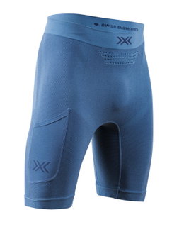 Spodenki biegowe X-Bionic Xceed Ride Run Short Tight (optymalna termoregulacja) krótkie slateblue/marine męskie
