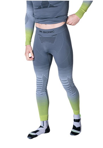 X-Bionic Funktionshose Invent FX Pant (maximale Bewegungsfreiheit) lang Unterwäsche grau/lime Herren