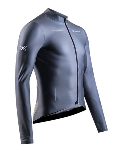 X-Bionic Fahrradjacke Corefusion Ride Jersey (3 Rückentaschen, optimale Bewegungsfreiheit) grau Herren