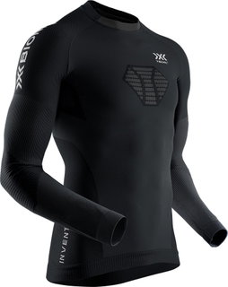 X-Bionic Funktions-Langarmshirt Invent 4.0 Running Shirt Unterwäsche schwarz Herren