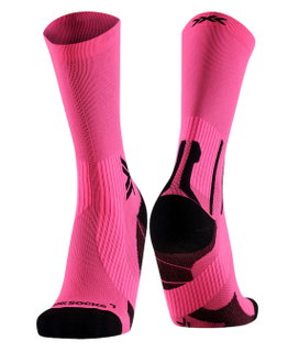 X-Socks Running Socks Run Perform Crew fluo pink/black Men's - 1 Pair