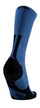 X-Socks Laufsocke Trailrun Discover Crew (für Traillaufe) mineralblau/schwarz Herren - 1 Paar