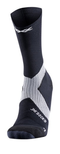 X-Socks Radsocke Bike Expert Crew 2025 schwarz/charcoalgrau Herren - 1 Paar
