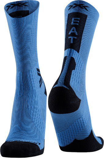 X-Socks Radsocke Bike Perform Crew mineral blau/schwarz Herren - 1 Paar