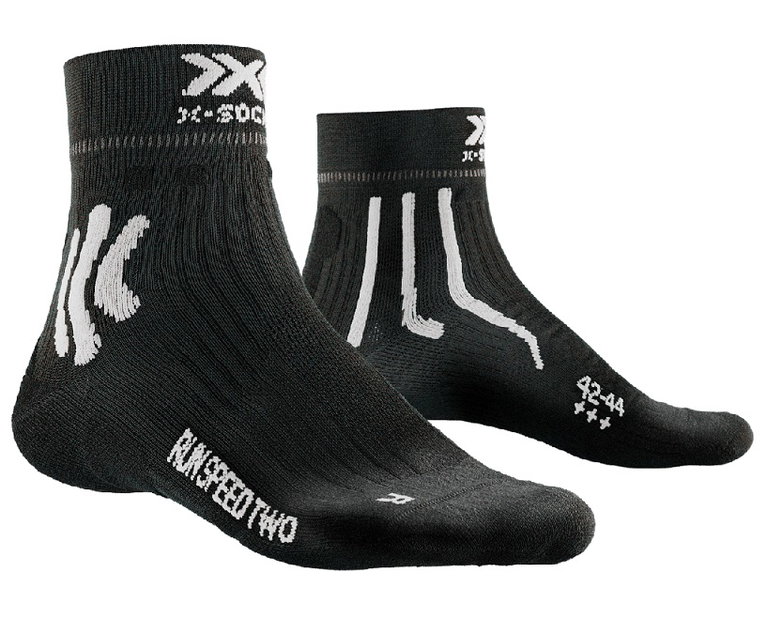 X-Socks Laufsocke Run Speed Two 4.0 schwarz/weiss Herren - 1 Paar