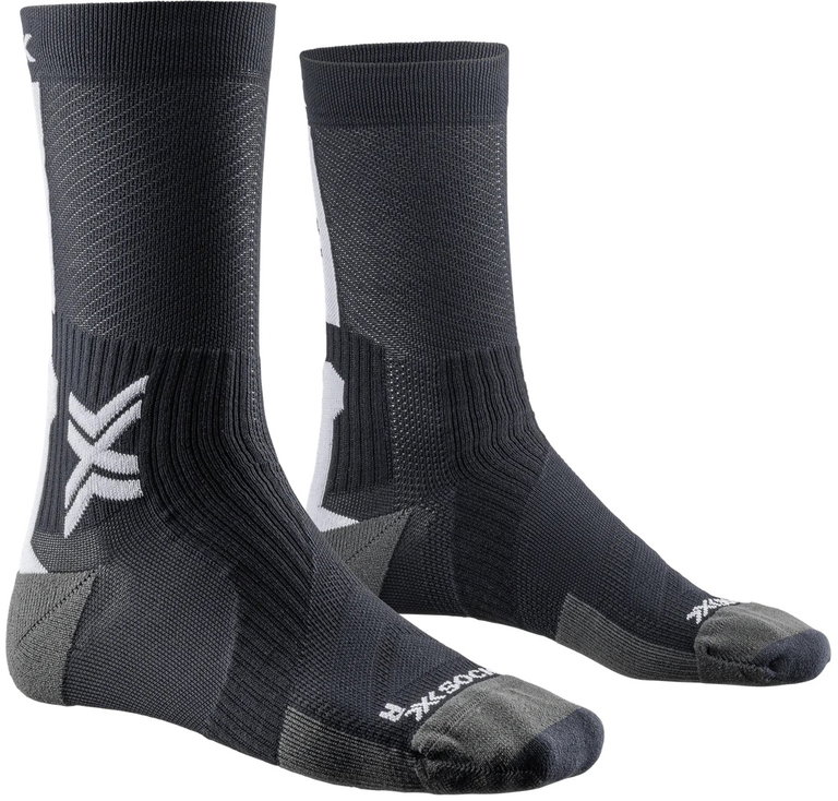 X-Socks Cycling Performance Crew Socks Black/White Men - 1 Pair