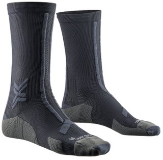 X-Socks Running Socks Trailrun Discover Crew (for trail running) black/charcoal Men - 1 Pair