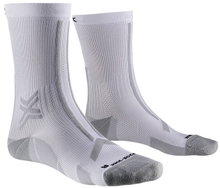 X-Socks Skarpetki biegowe Trailrun Discover Crew (do biegów górskich) białe/szare męskie - 1 para