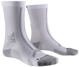 X-Socks Laufsocke Trailrun Discover Crew (für Traillaufe) weiss/grau Herren - 1 Paar