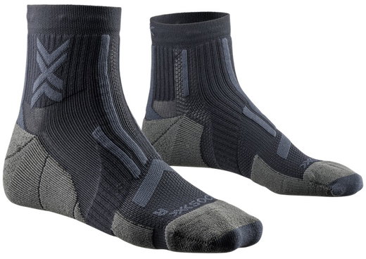 X-Socks Laufsocke Trailrun Perform Ankle (für Traillaufe) schwarz/charcoal Herren - 1 Paar