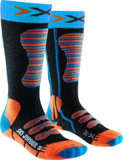 X-Socks Ski Sock black/turquoise/orange Kids - 1 Pair