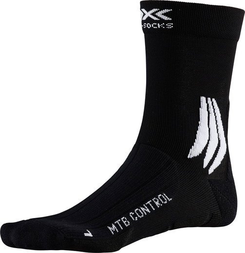 X-Socks Radsocke MTB Control 4.0 schwarz/weiss Herren - 1 Paar
