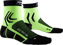 X-Socks Radsocke Bike Pro Mid 4.0 grün/schwarz Herren - 1 Paar