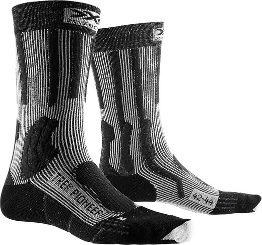X-Socks Trekkingsocke Trek Pioneer 4.0 - speziell für Trekking-Enthusiasten entwickelt - schwarz/weiss Herren - 1 Paar
