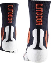 X-Socks Trekkingsocke Trek Outdoor 4.0 - optimaler Komfort für lange Wanderungen - dunkelblau/orange - 1 Paar