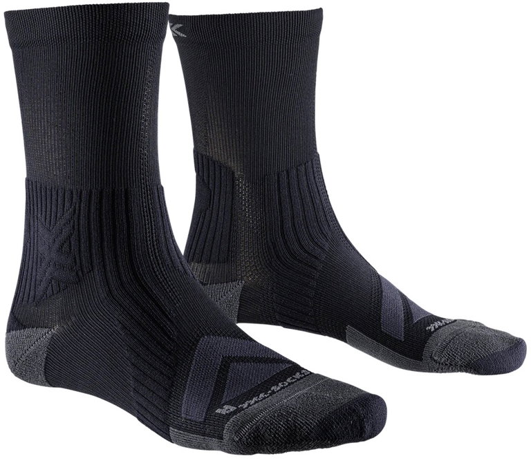 X-Socks Radsocke Bike Expert Crew schwarz/charcoal Herren - 1 Paar