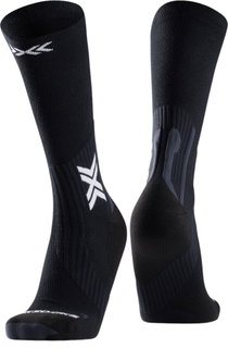X-Socks Running Socks Crew Run Perform Warm Black/Grey Men's - 1 Pair