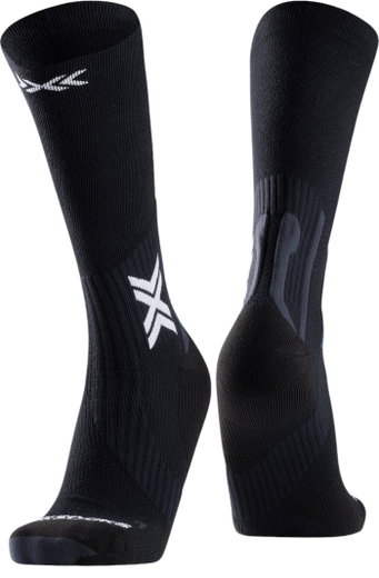 X-Socks Laufsocke Crew Run Perform Warm schwarz/grau Herren - 1 Paar