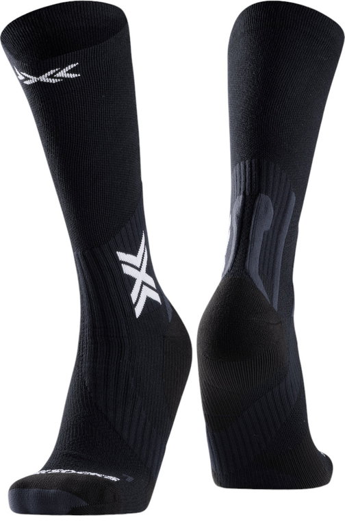 X-Socks Laufsocke Crew Run Perform Warm schwarz/grau Herren - 1 Paar
