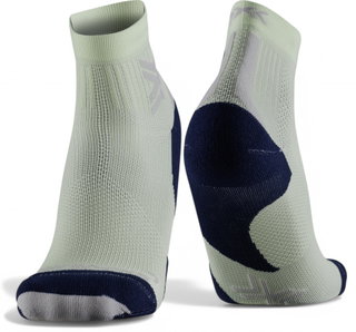 X-Socks Running Sock Run Discover Ankle fluo neo lime green/black Men's - 1 Pair