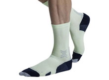 X-Socks Laufsocke Run Discover Crew neo lime/schwarz/grau Herren - 1 Paar