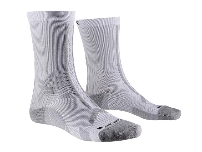 X-Socks Laufsocke Run Discover Crew weiss/grau Herren - 1 Paar