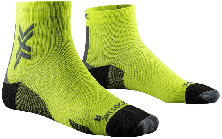 X-Socks Laufsocke Run Discover Ankle fluogelb Herren - 1 Paar