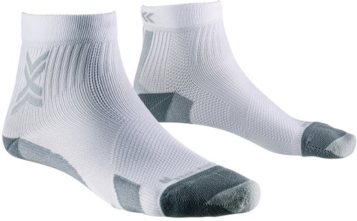 X-Socks Laufsocke Run Discover Ankle weiss/grau Herren - 1 Paar