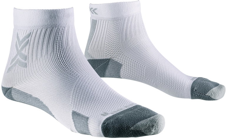 X-Socks Laufsocke Run Discover Ankle weiss/grau Herren - 1 Paar