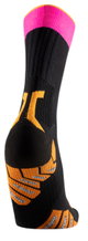 X-Socks Laufsocke Trailrun Terraskin Expert Crew schwarz/orange/pink Herren - 1 Paar
