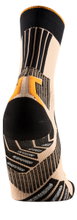X-Socks Laufsocke Trailrun Terraskin Expert Crew hellorange/schwarz Herren - 1 Paar