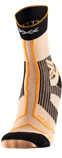 X-Socks Laufsocke Trailrun Terraskin Expert Crew hellorange/schwarz Herren - 1 Paar