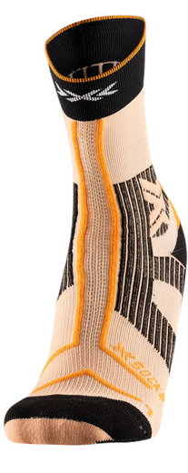 X-Socks Laufsocke Trailrun Terraskin Expert Crew hellorange/schwarz Herren - 1 Paar