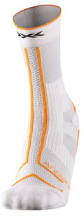 X-Socks Laufsocke Trailrun Terraskin Expert Crew weiss/orange Herren - 1 Paar