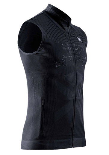 X-Bionic Sport Vest Energy Accumulator Light Full Zip Vest black men's