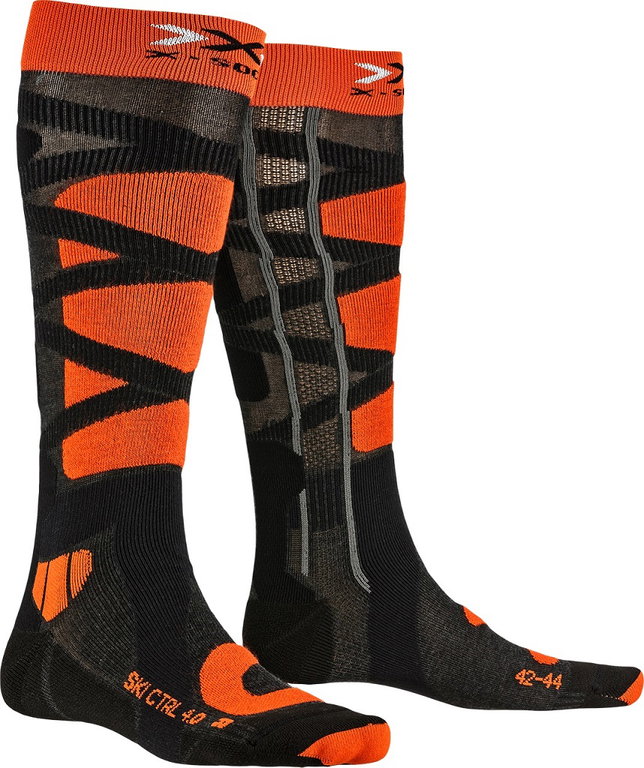 X-Socks Skisocke Control 4.0 anthrazit/orange Herren - 1 Paar