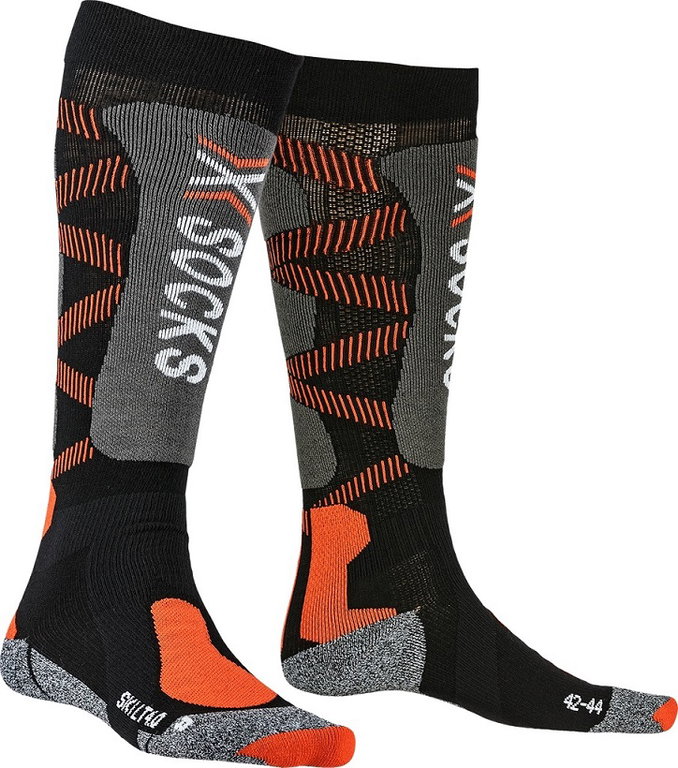 X-Socks Skisocke Light 4.0 schwarz/orange Herren - 1 Paar