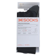 X-Socks Skarpetki biegowe Trailrun Perform Crew (do biegania w terenie) czarne/węglarz męskie - 1 para