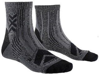 X-Socks Trekkingsocke Hike Perform Merino Ankle charcoalgrau Herren - 1 Paar