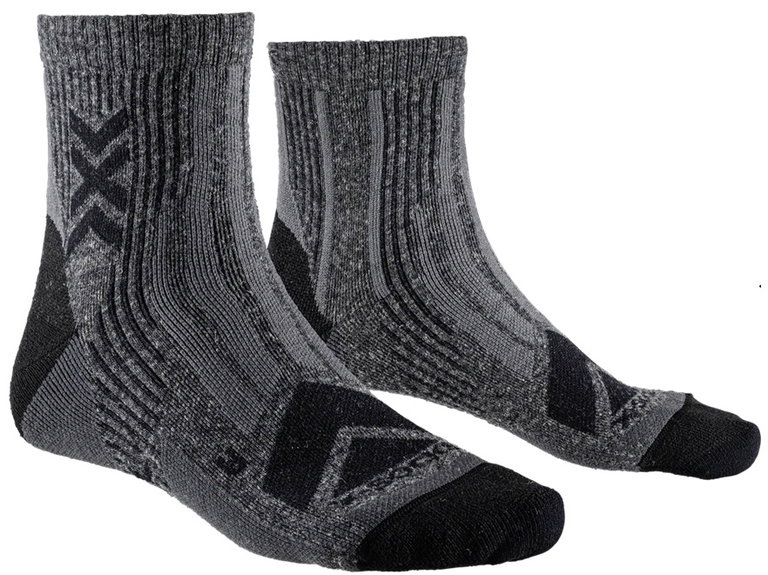 X-Socks Trekkingsocke Hike Perform Merino Ankle charcoalgrau Herren - 1 Paar