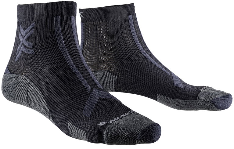 X-Socks Laufsocke Trailrun Discover Ankle (für Traillaufe) schwarz/charcoal Herren - 1 Paar