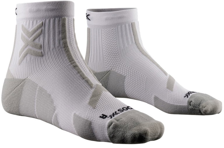 X-Socks Laufsocke Trailrun Discover Ankle (für Traillaufe) weiss/grau Herren - 1 Paar