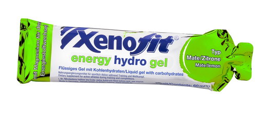 Xenofit EnergyGel Hydro (Nahrungsergänzungsmittel mit Zink und Magnesium) mate/zitrone - 21x60ml Box