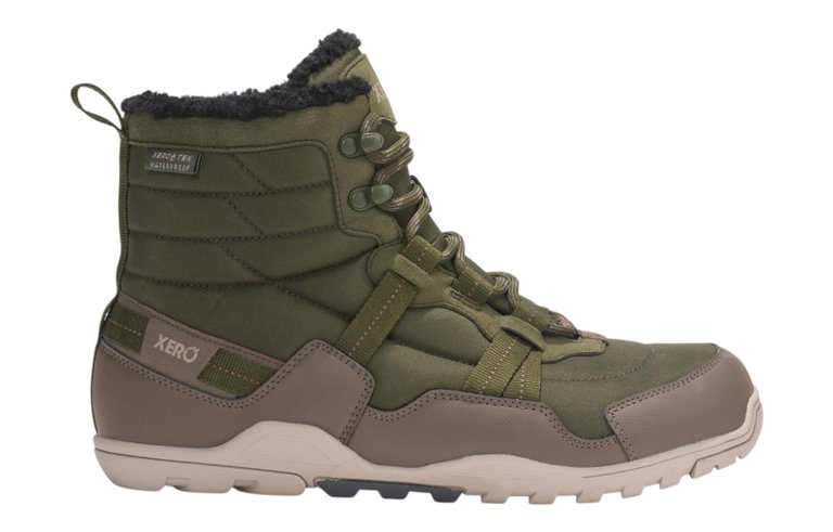 Xero Shoes Minimal-Winterstiefel Alpine Snow Boot (warm, wasserdicht, gefüttert) dunkelgrün Herren